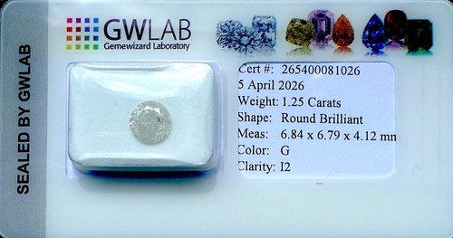 Diamante naturale certificato - ,